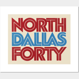 North Dallas Forty Title Typography Posters and Art